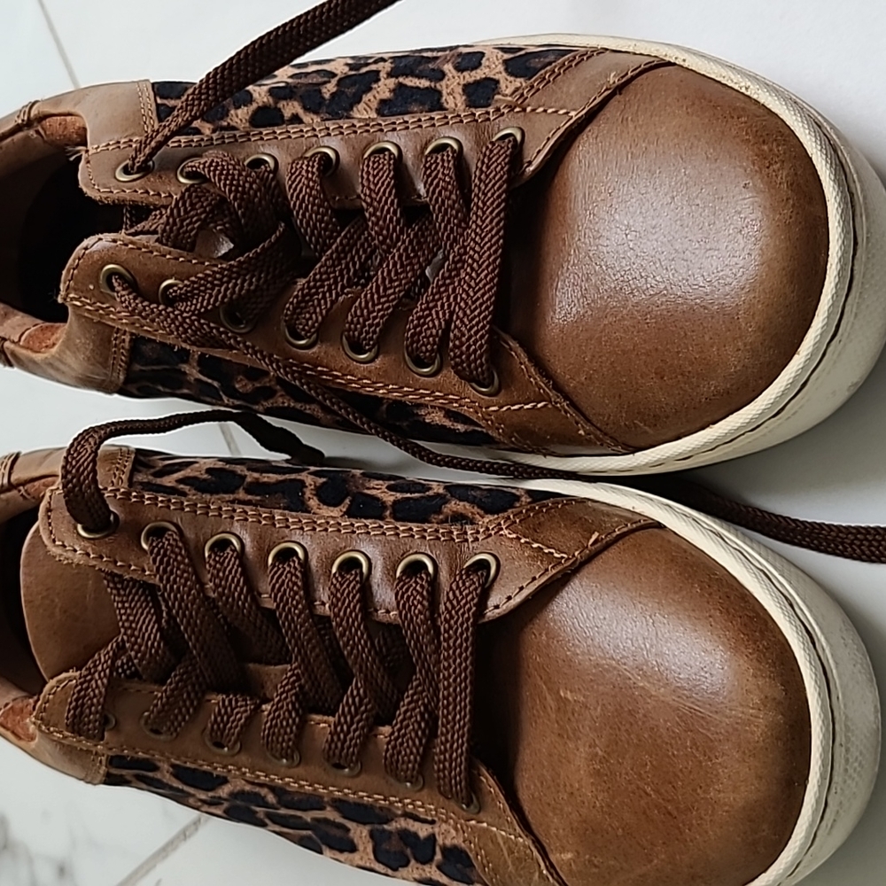 Born Leapord Print Sneakers